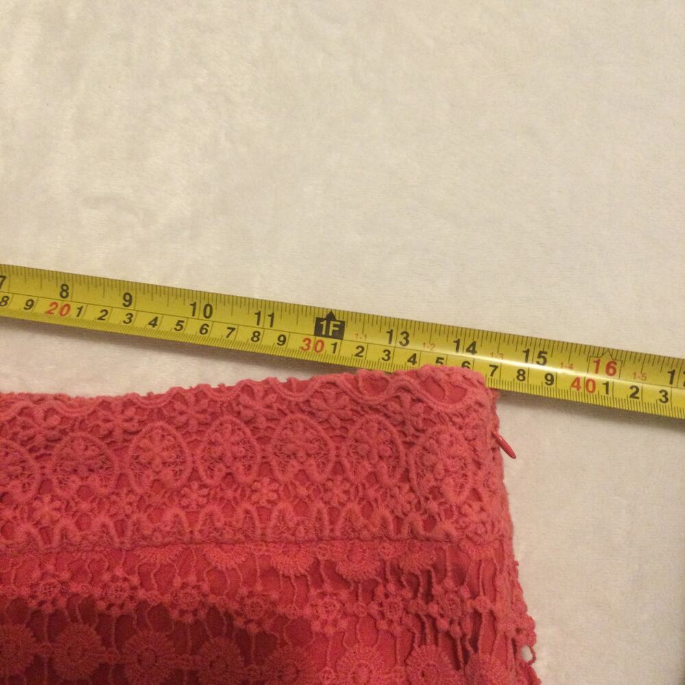Ann Taylor Loft Pink Lace Tiered Side Zip Riviera Shorts Womens Size 6 - Picture 4 of 9